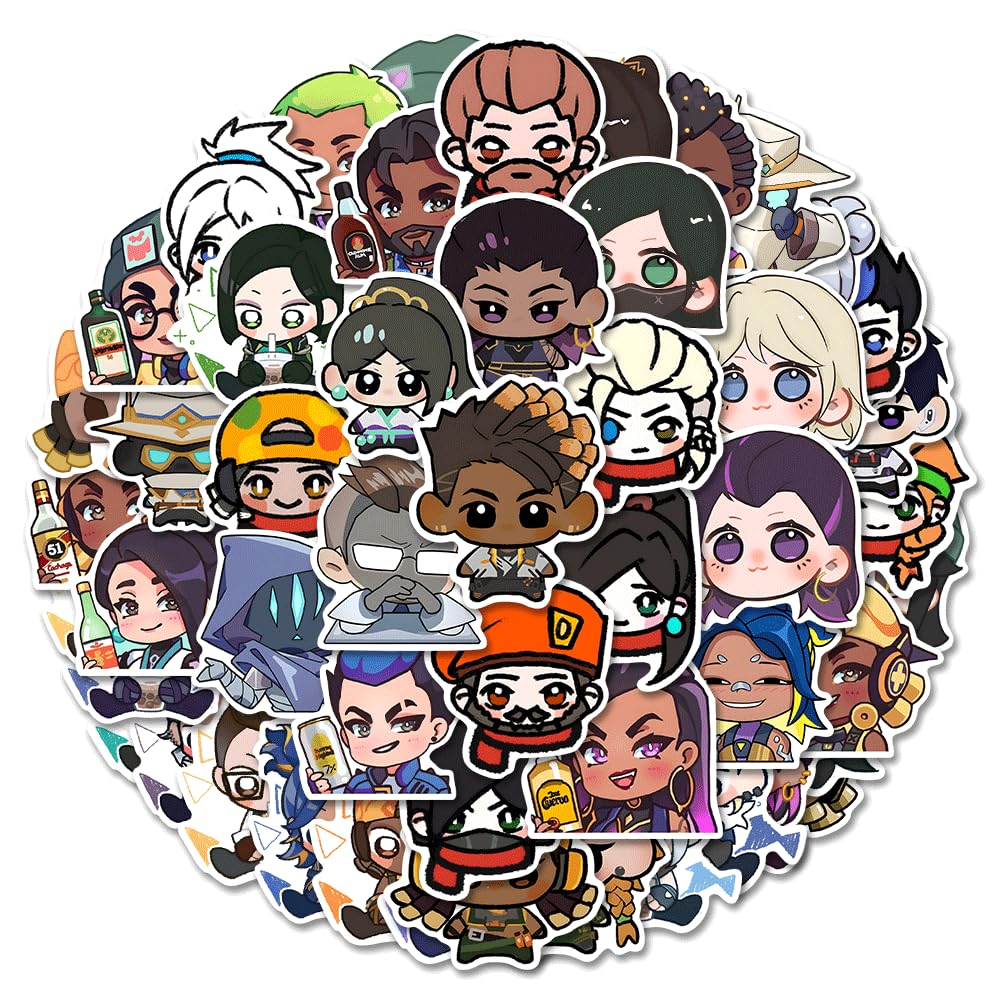 Amazon.co.jp: ヴァロラント VALORANT ステッカー 120枚入り 車